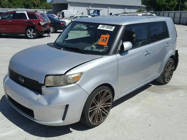 JTLKE50E281050962 - 2008 SCION XB SILVER photo 2