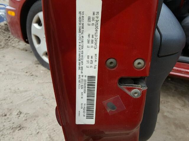 1B3ES56C05D100504 - 2005 DODGE NEON SXT RED photo 10