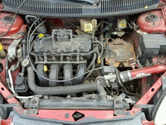 1B3ES56C05D100504 - 2005 DODGE NEON SXT RED photo 7