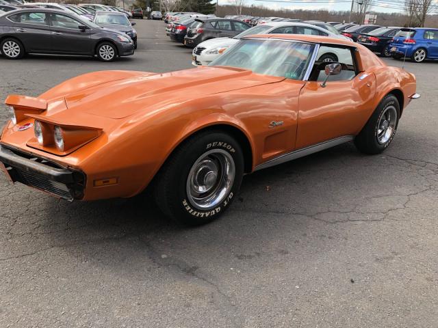 1Z37J3S404870 - 1973 CHEVROLET CORVETTE ORANGE photo 2