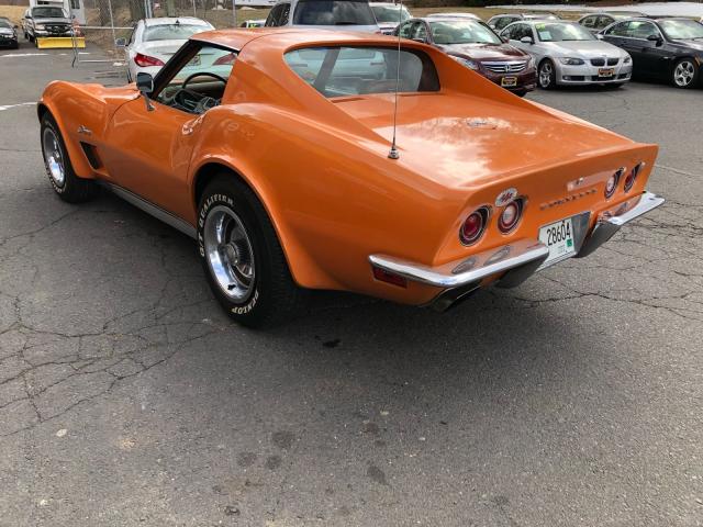 1Z37J3S404870 - 1973 CHEVROLET CORVETTE ORANGE photo 3