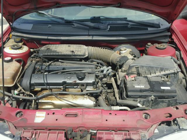 3FAFP6636YM119860 - 2000 FORD CONTOUR SE BURGUNDY photo 7