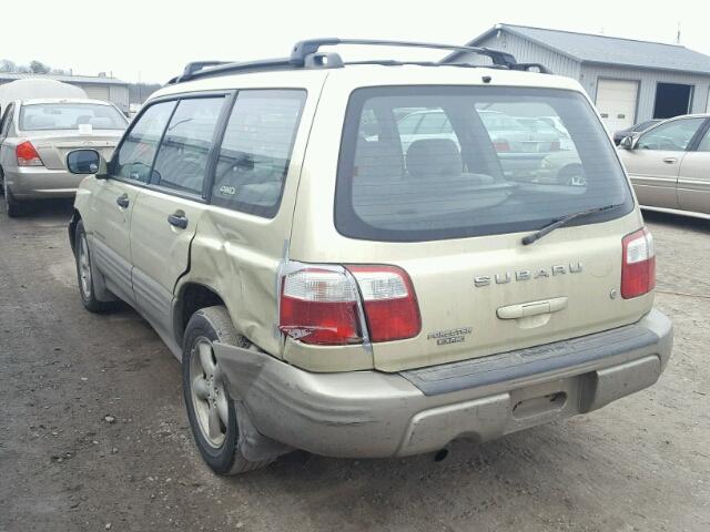JF1SF65561H758741 - 2001 SUBARU FORESTER S 金色 照片 3