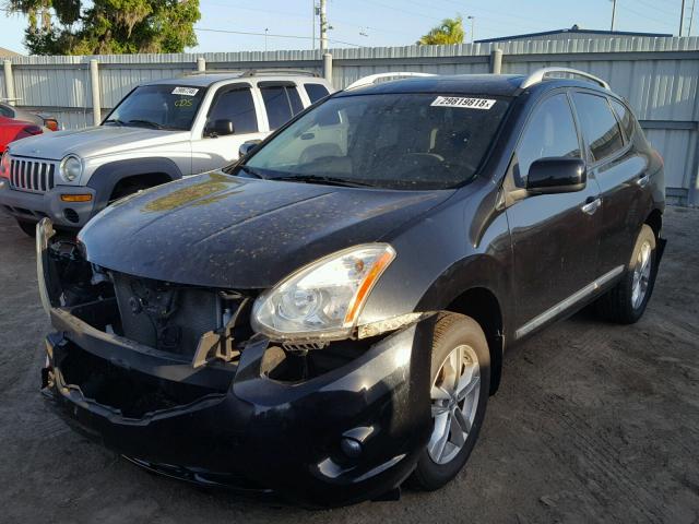 JN8AS5MT6CW611317 - 2012 NISSAN ROGUE S BLACK photo 2