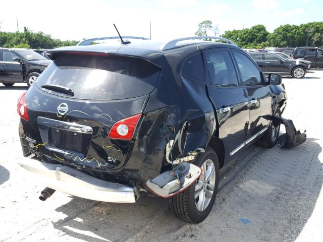 JN8AS5MT6CW611317 - 2012 NISSAN ROGUE S BLACK photo 4