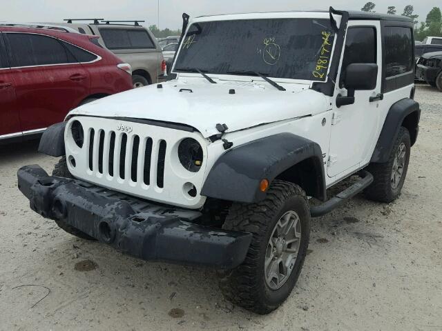1C4AJWAG6DL701842 - 2013 JEEP WRANGLER S WHITE photo 2