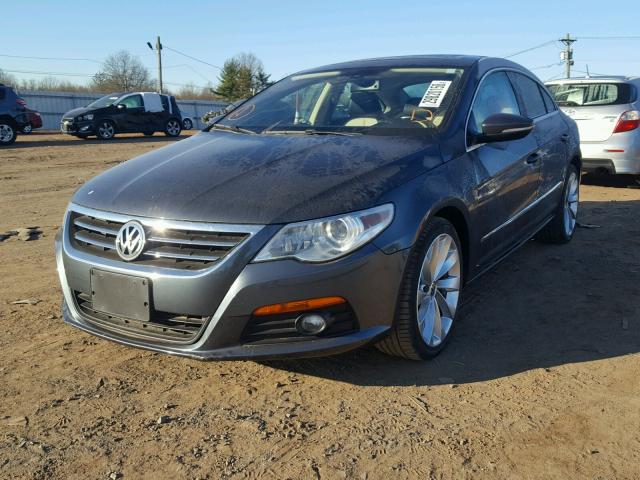 WVWHN7AN5CE535971 - 2012 VOLKSWAGEN CC LUXURY CHARCOAL photo 2