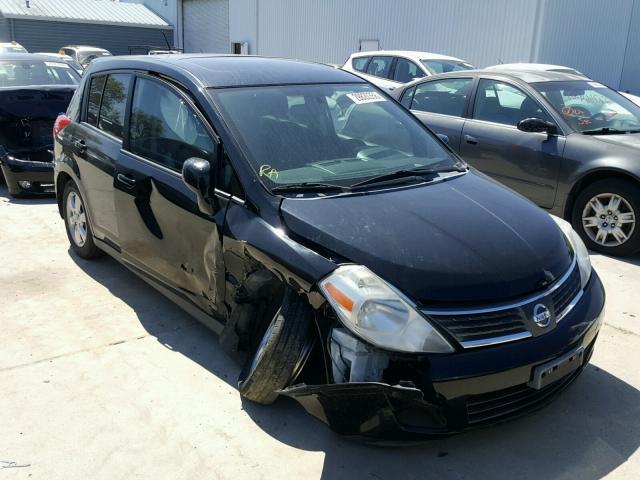 3N1BC13E27L422106 - 2007 NISSAN VERSA S BLACK photo 1