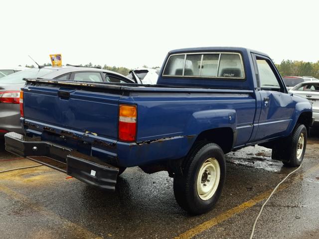 JT4RN63R9H5019862 - 1987 TOYOTA PICKUP RN6 BLUE photo 4