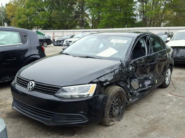 3VW2K7AJ2EM378230 - 2014 VOLKSWAGEN JETTA BASE 黑色 照片 2