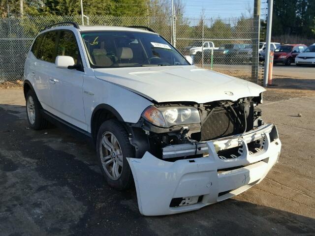 WBXPA93436WG77389 - 2006 BMW X3 3.0I WHITE photo 1