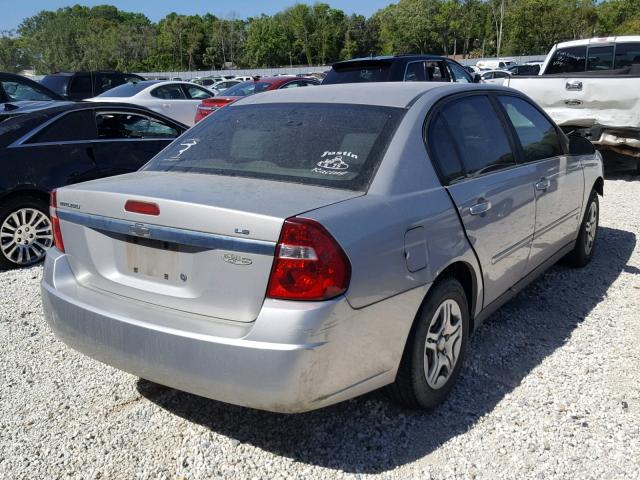 1G1ZS51F06F302761 - 2006 CHEVROLET MALIBU LS SILVER photo 4