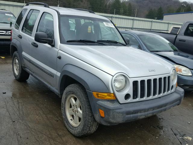 1J4GL48K07W513611 - 2007 JEEP LIBERTY SP SILVER photo 1