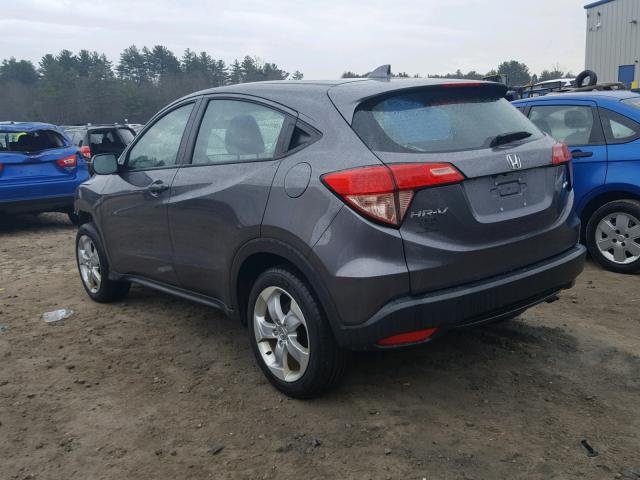 3CZRU6H35GM713796 - 2016 HONDA HR-V LX GRAY photo 3