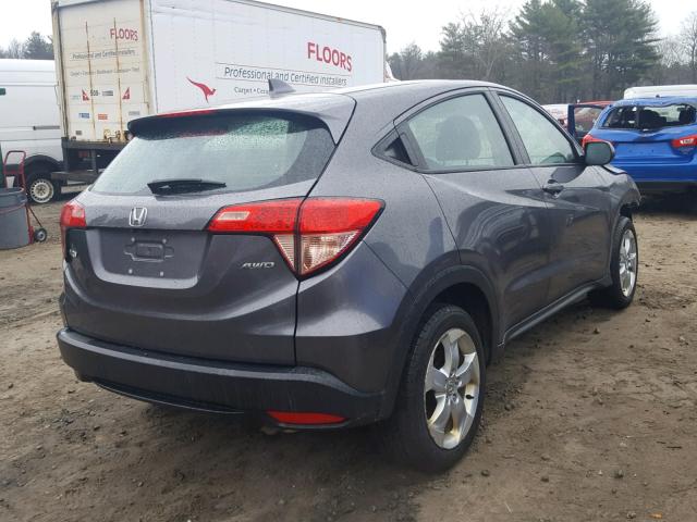 3CZRU6H35GM713796 - 2016 HONDA HR-V LX GRAY photo 4