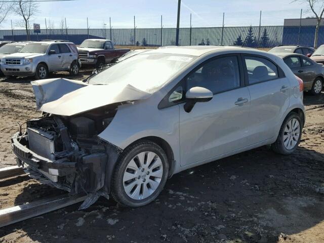 KNADN5A36D6767859 - 2013 KIA RIO EX SILVER photo 2