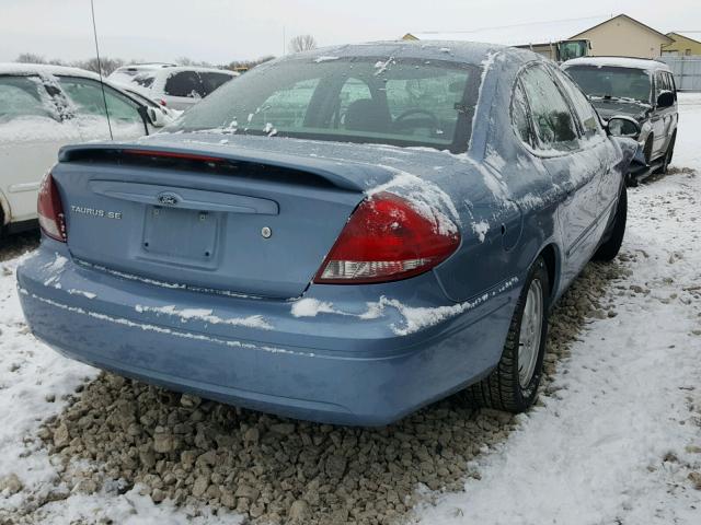 1FAFP53255A240071 - 2005 FORD TAURUS SE BLUE photo 4