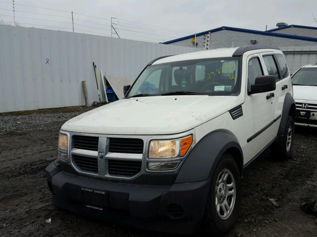 1D8GU28K08W285328 - 2008 DODGE NITRO SXT WHITE photo 2