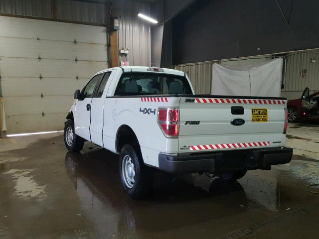 1FTEX1EM2EKE86146 - 2014 FORD F150 SUPER WHITE photo 3