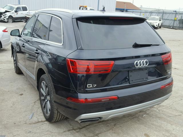 WA1LAAF77HD024332 - 2017 AUDI Q7 PREMIUM BLUE photo 3