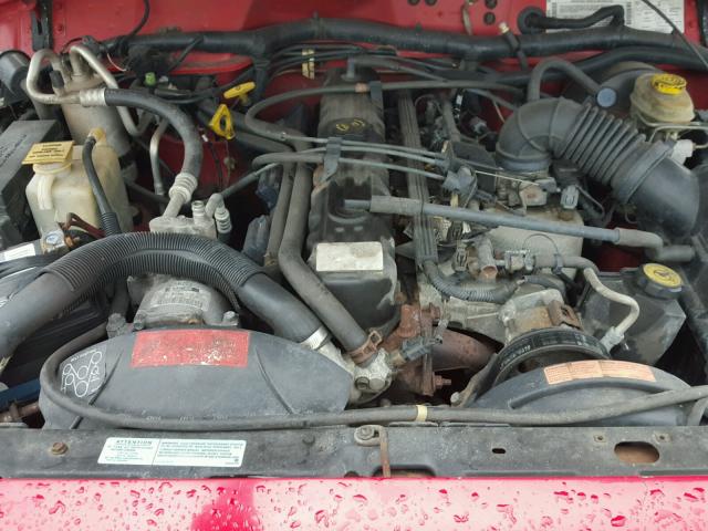 1J4FF58S1YL239539 - 2000 JEEP CHEROKEE C RED photo 7