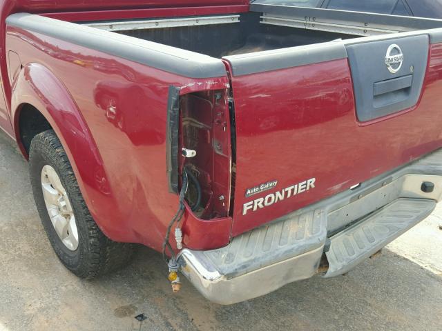 1N6AD0ER1AC427734 - 2010 NISSAN FRONTIER C RED photo 9