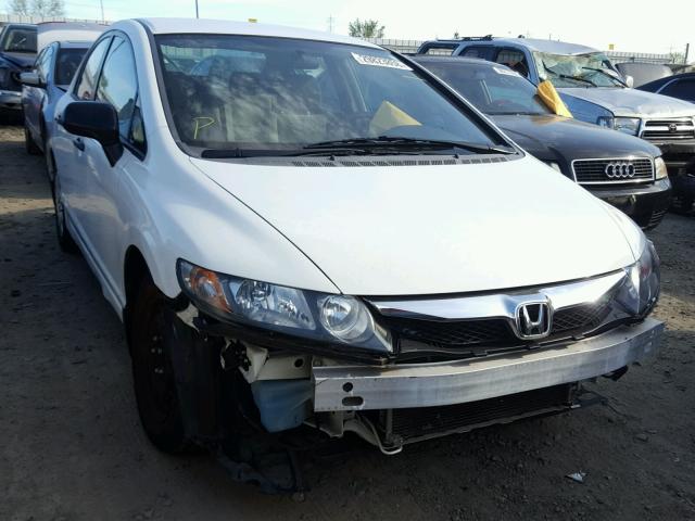 2HGFA16389H341283 - 2009 HONDA CIVIC VP WHITE photo 1