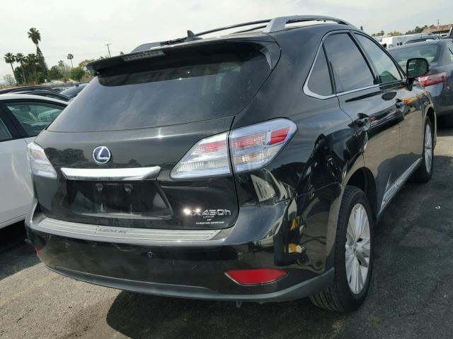 JTJBC1BA2C2427911 - 2012 LEXUS RX 450 BLACK photo 4