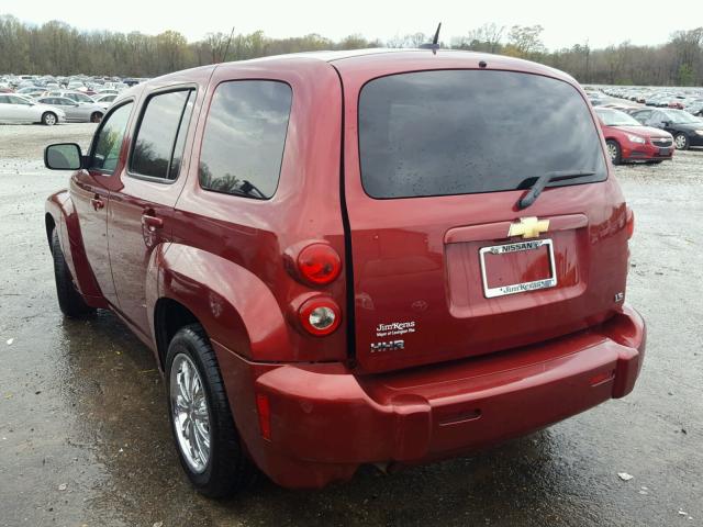 3GNCA13D98S713554 - 2008 CHEVROLET HHR LS MAROON photo 3