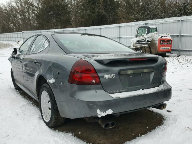 2G2WP522541197392 - 2004 PONTIAC GRAND PRIX GRAY photo 3