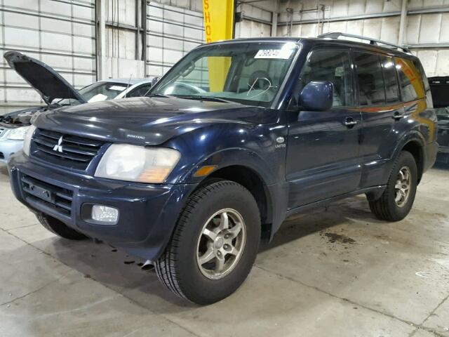 JA4MW51R62J068921 - 2002 MITSUBISHI MONTERO LI BLUE photo 2