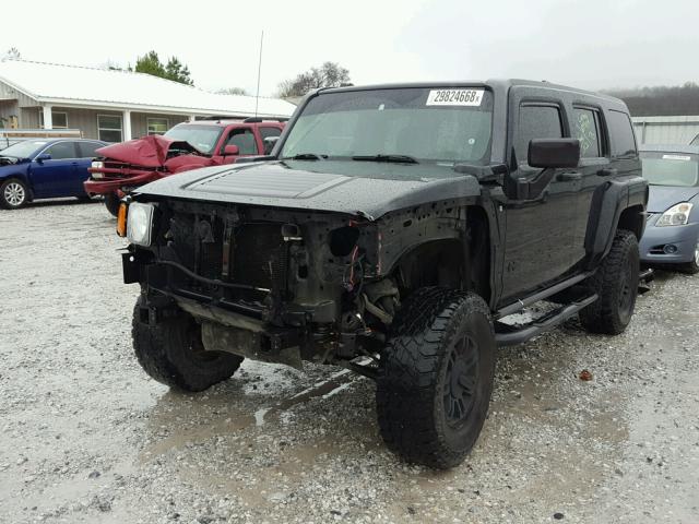 5GTEN13EX88170120 - 2008 HUMMER H3 BLACK photo 2