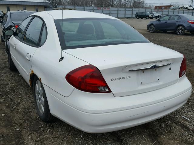 1FAFP522X3G153438 - 2003 FORD TAURUS LX WHITE photo 3