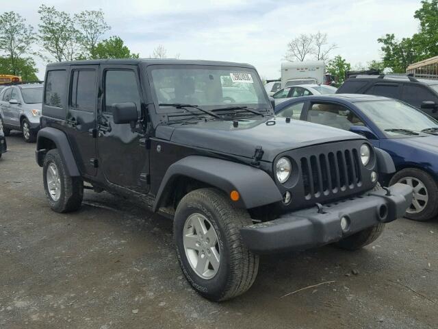 1C4HJWDG7EL288082 - 2014 JEEP WRANGLER U BLACK photo 1