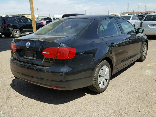 3VW2K7AJ3BM118303 - 2011 VOLKSWAGEN JETTA BASE 黑色 照片 4