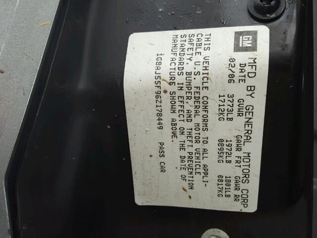 1G8AJ55F96Z178449 - 2006 SATURN ION LEVEL 蓝色 照片 10