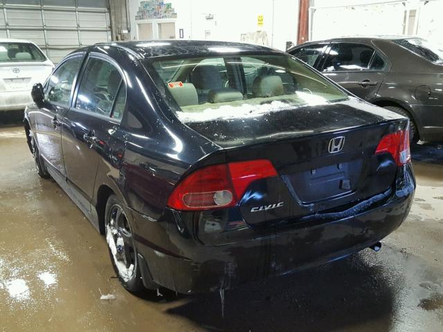 1HGFA16866L114698 - 2006 HONDA CIVIC EX 黑色 照片 3