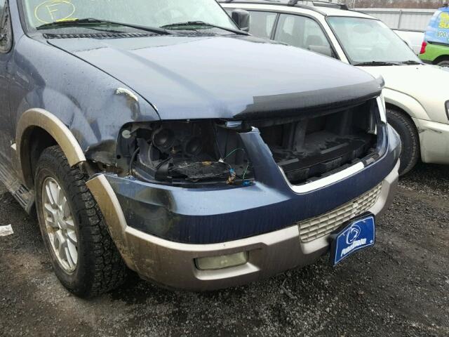 1FMFU18L73LA41596 - 2003 FORD EXPEDITION BLUE photo 9