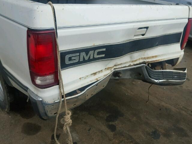 1GTCS14R6G2533619 - 1986 GMC S TRUCK S1 WHITE photo 9