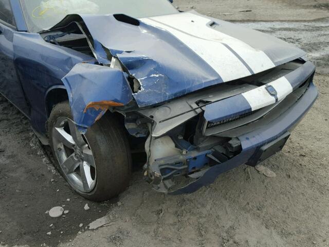 2B3LJ54T49H624454 - 2009 DODGE CHALLENGER BLUE photo 9