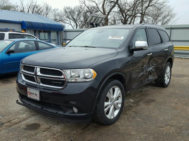 1D4RE4GG4BC598794 - 2011 DODGE DURANGO CR BLACK photo 2