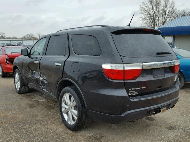 1D4RE4GG4BC598794 - 2011 DODGE DURANGO CR BLACK photo 3