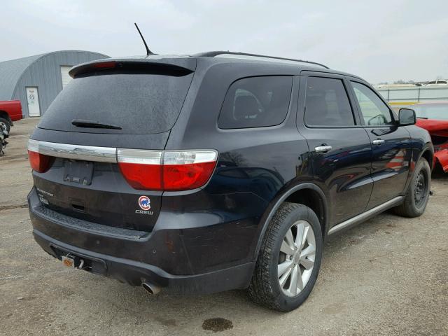 1D4RE4GG4BC598794 - 2011 DODGE DURANGO CR BLACK photo 4