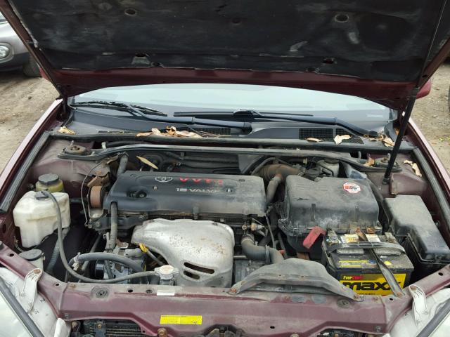 4T1BE32KX4U353849 - 2004 TOYOTA CAMRY LE BURGUNDY photo 7