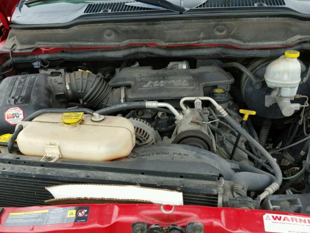 1D7HU18D94S531072 - 2004 DODGE RAM 1500 S RED photo 7