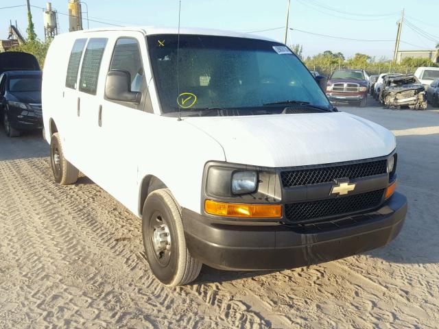 1GCWGFCA9E1209459 - 2014 CHEVROLET EXPRESS G2 WHITE photo 1