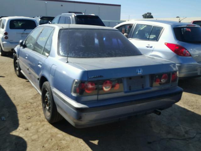 JHMCB7650LC015618 - 1990 HONDA ACCORD LX BLUE photo 3