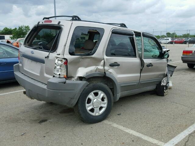 1FMYU04151KF93110 - 2001 FORD ESCAPE XLT BEIGE photo 4