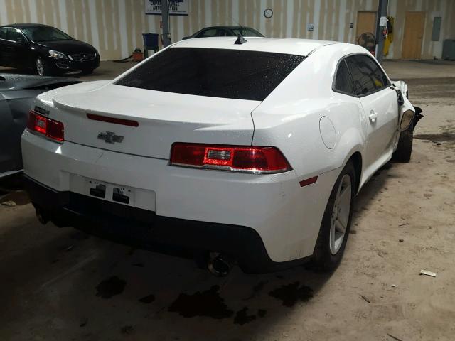 2G1FB1E31E9148130 - 2014 CHEVROLET CAMARO LT WHITE photo 4