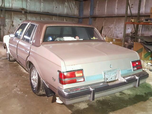 1G4AJ69A8DH949282 - 1983 BUICK REGAL TAN photo 3